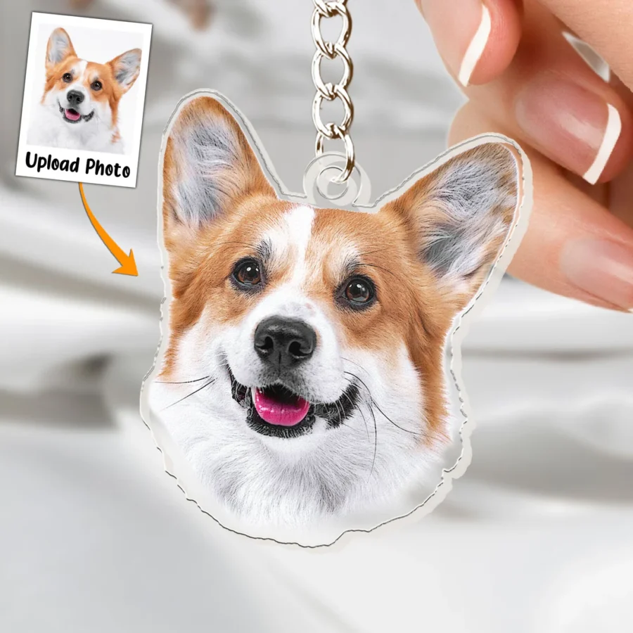 Personalized Pet Photo Acrylic Keychain - Image 2