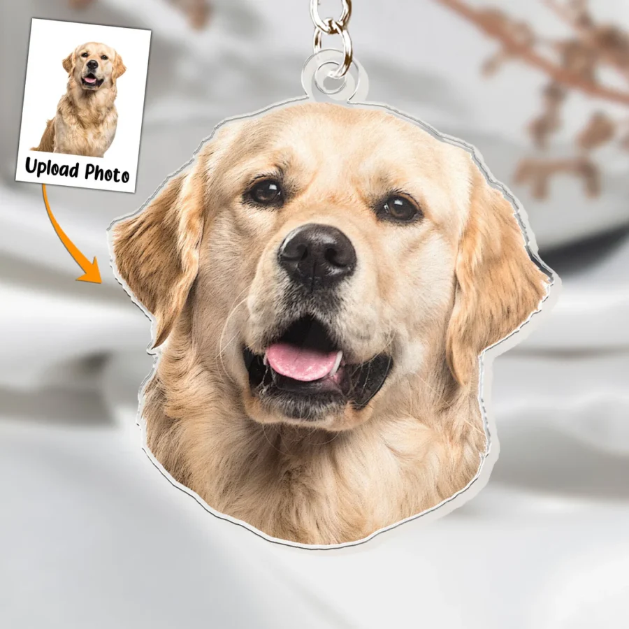 Personalized Pet Photo Acrylic Keychain - Image 3