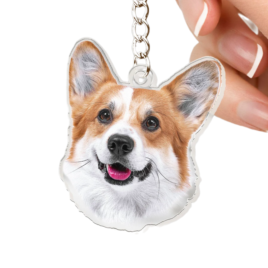 Personalized Pet Photo Acrylic Keychain