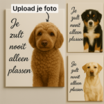 You will never pee alone - Funny Dog Poster / Canvas