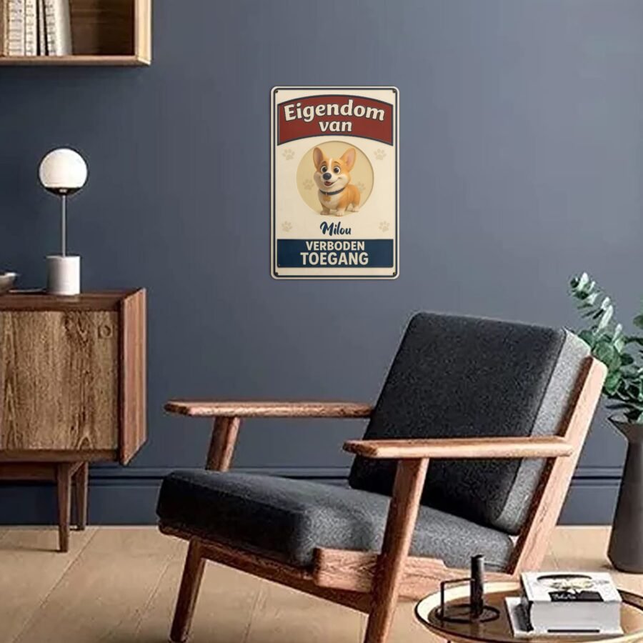 Verboden toegang - Funny Cartoon Metal Sign - Image 3