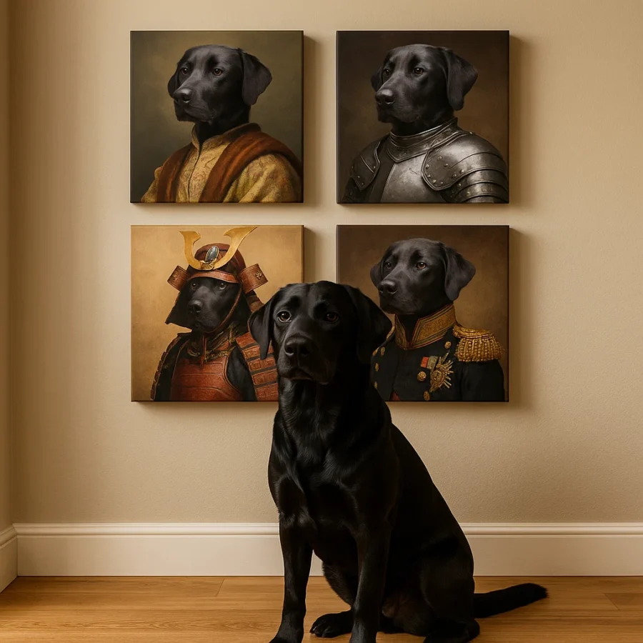 4-in-1 Royal Pup Portrait Set - Exclusive Offer
